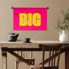Dream big - Roze - Geel - Minimalistisch Wandkleed katoen klein -sfeer6