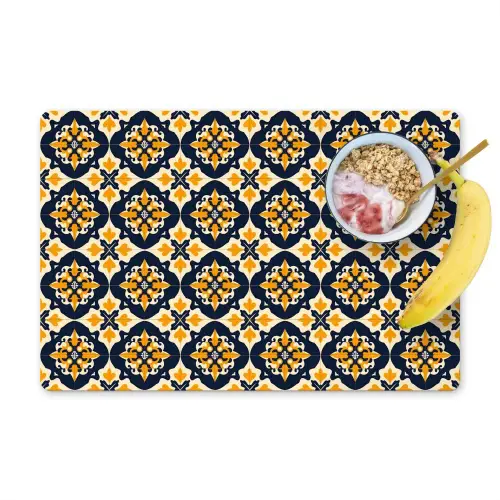 Patroon - Siertegel - Kleurrijk Placemat vinyl groot 368 -zzzproduct_Kitchenyeah-website