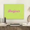 Groen - Roze bonjour - Retro PET vilt klein -sfeer1