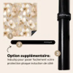 Bloemen - artistiek - Goud Inductie beschermer vinyl 3mm middel 274 -zzzzzzz-induclip_FR