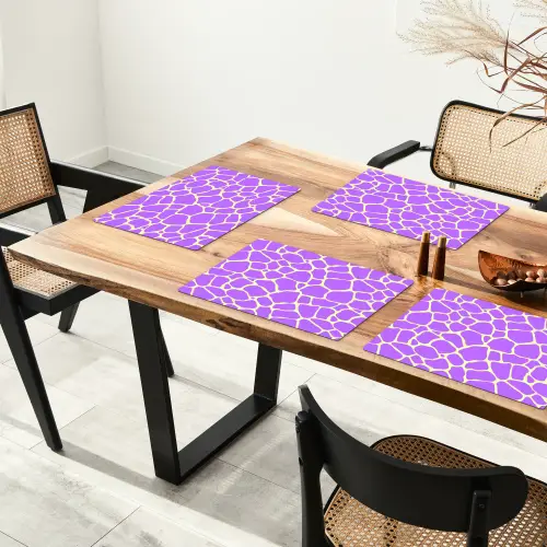 Paars - Vlekken - Geel - Pastel Placemat vinyl groot 368 -zzsfeer4_Kitchenyeah-website