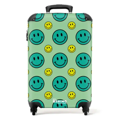 All smiles groen NBS - Handbagage koffer - Unisex middel -productfoto_recht