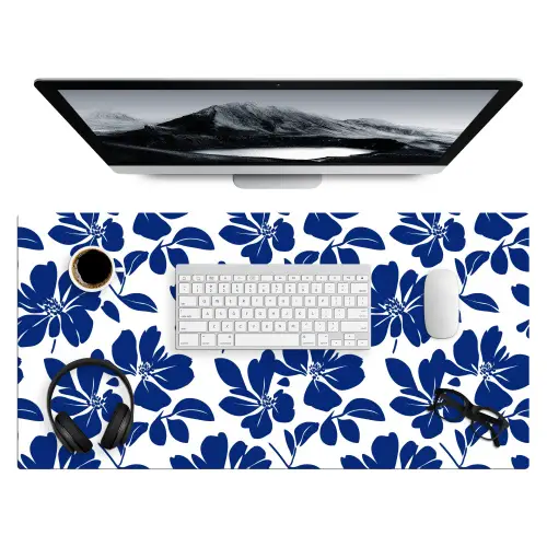 Floraal - Modern - Blauw Muismat XXL klein 681 -3d