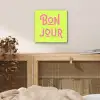 Groen - Roze bonjour - art-deco aluminium wit klein -sfeer3