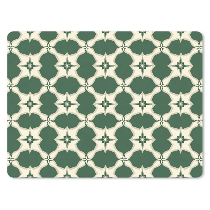 Tegel - Klassiek - Groen muismat rubber klein 262 -3d