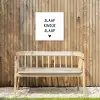 Spreuken - Quotes - Slaap kindje slaap Tuinposter op houten frame 2 cm dik klein -sfeer4