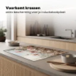 Bloemen - Botanisch - Schilderij - Pastel - Rustiek Inductie beschermer vinyl 3mm klein -sfeer1