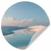 Duinen - Waterplas - Oneindige rust Wandcirkel behangsticker klein -3d