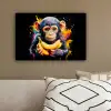 Aap - Graffiti - Kleurrijk - Bananen - Modern canvas 2cm klein -sfeer3