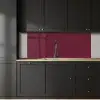 Bladeren - Patroon - Paars keuken achterwand 2 middel 871 -sfeer1