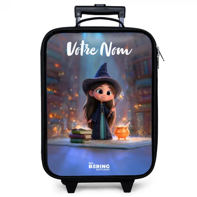 Kleine tovernares in bibliotheek Kinderkoffer - Zwart klein -zzz_website3d