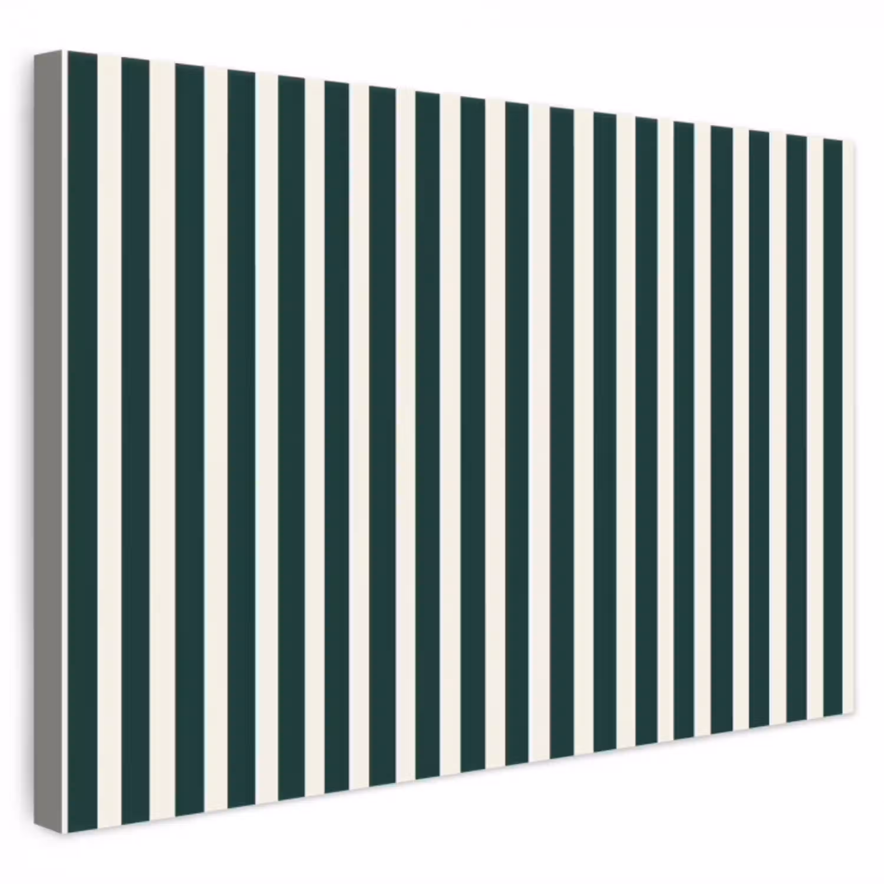 Strepen - Klassiek - Groen canvas 2cm klein 34 -3d