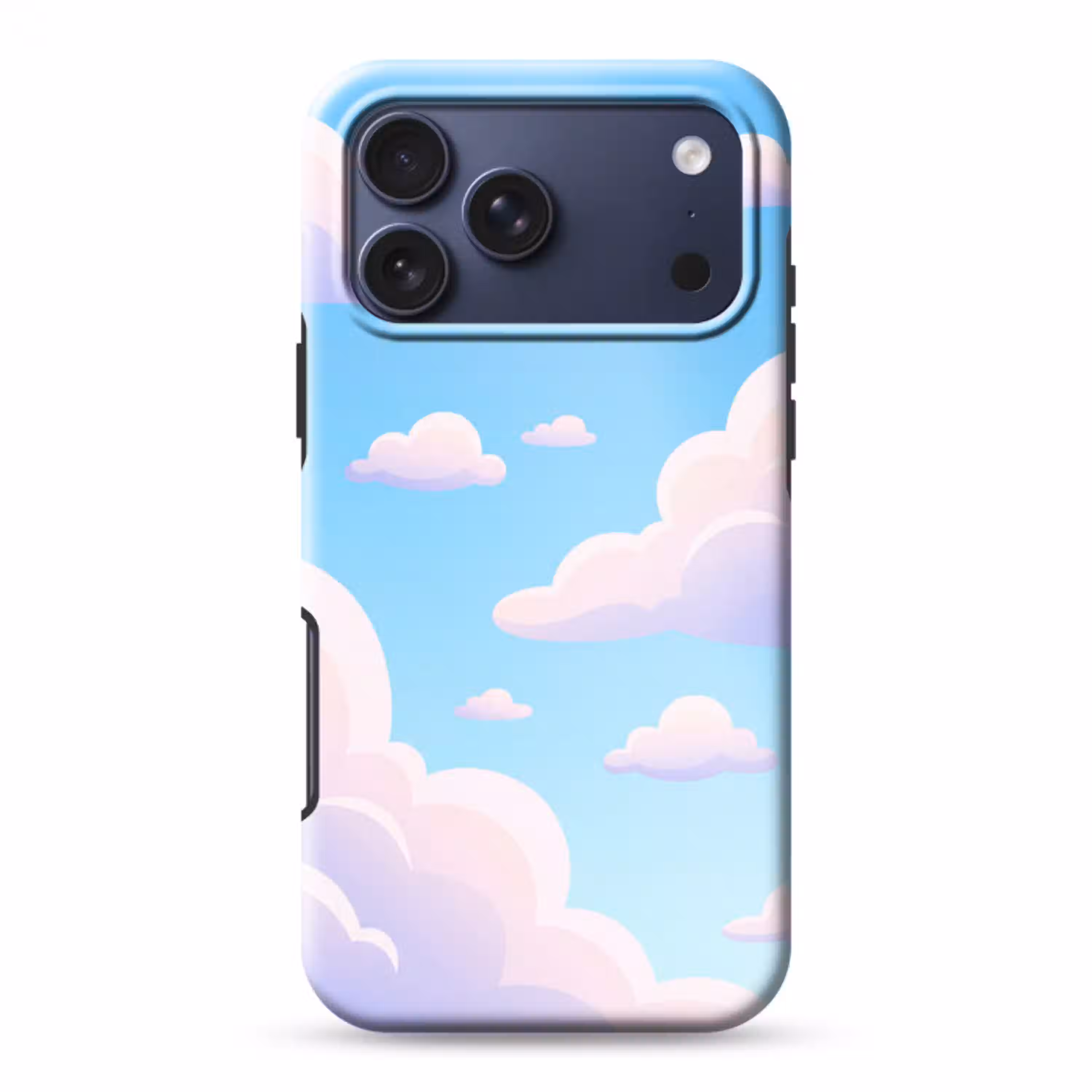 Wolken - Roze - Blauw - Natuur - Modern Toughcase MagSafe Apple iPhone 17 Pro Max klein -3d