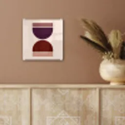 Zandloper - Symmetrisch - Rood - Paars plexiglas 5mm klein -sfeer5