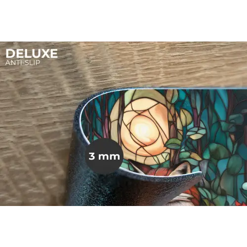 Vos - Mozaïek - Bos - Maan Placemat vinyl groot -closeup