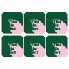 This is art - Schaduw - Roze onderzetter kurk middel -3d