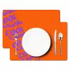 Cool - Paars - Oranje Placemat vinyl groot -zzsfeer2_Kitchenyeah-website