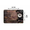 Hout - Landelijk - Warm - Natuur Placemat vinyl groot -specs