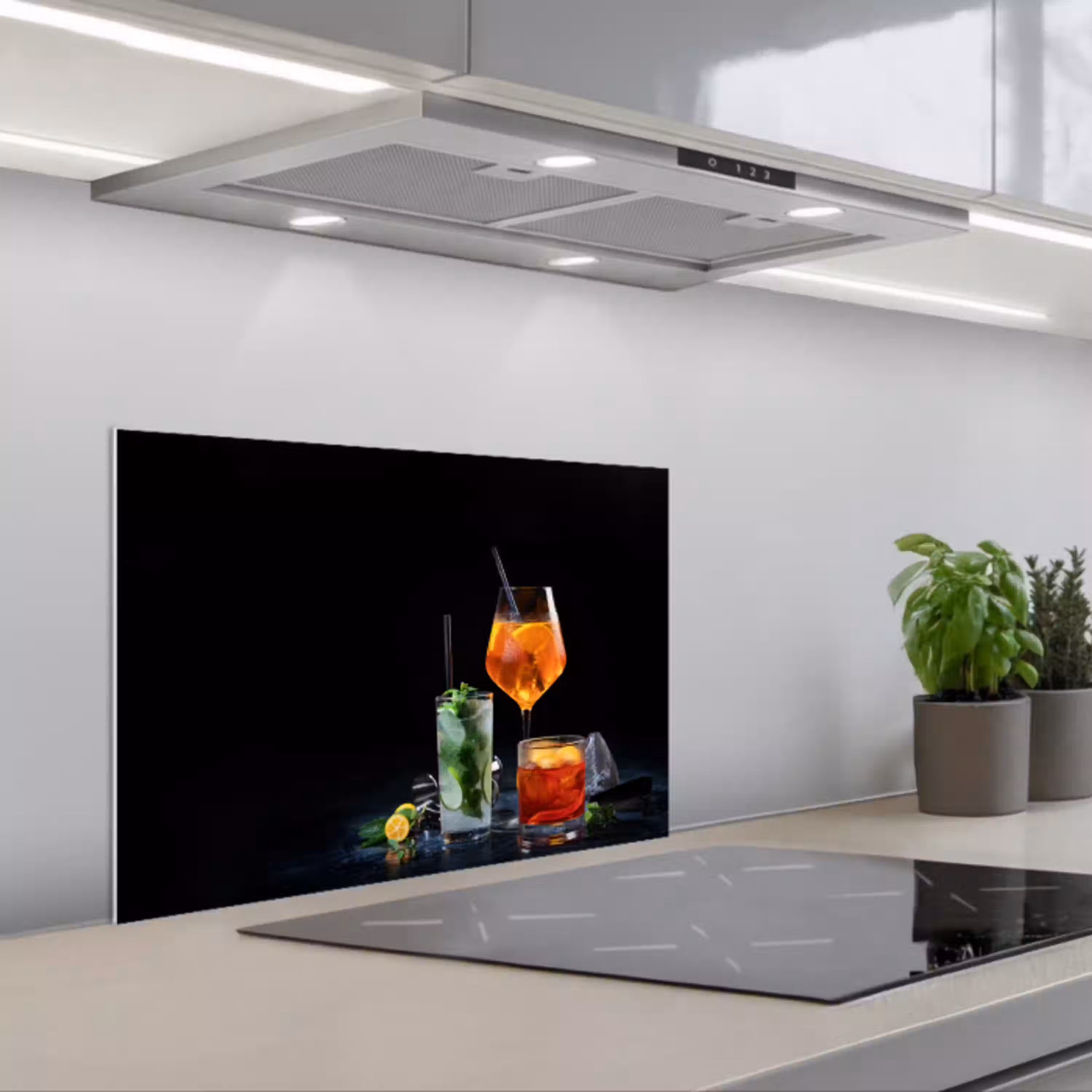 Cocktailcollectie in Schemerlicht keuken achterwand spatscherm klein -3d_schuin