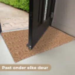 Bruin - Roze - Geometrisch - Patroon Deurmat klein 898 -USP_NL