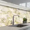 Warm - Gouden - Marmer - Patroon keuken achterwand 2 middel 871 -3d_schuin