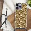 Druppels - Organisch - Goud Hoesje iPhone 16 Pro Max met koord klein 804 -sfeer4