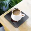 Koffiebonen - Zwevend - Grijs onderzetter kurk middel -sfeer5