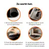 Zwart - Lepel - Caviar Inductie beschermer vinyl 3mm klein -zzzzzzz-td-werking