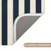 Verticale strepen - Blauw - Crème WCmat klein 1009 -USP_AntislipNL