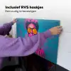 Vrouw - Kauwgom - Zonnebril - Oranje Inductie beschemer met haakjes klein -ky-ophangen-nl
