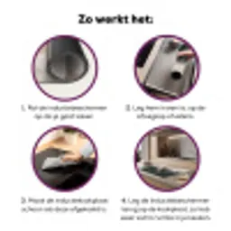 Edelhert - Gewei - Schildering - Rustiek Inductie beschermer vinyl 3mm klein -zzzzzzz-cc-werking