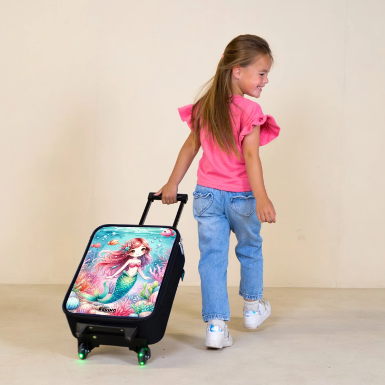 Kira kristalstaart Kinderkoffer - Zwart klein -sfeer1