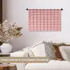 Plaid - Patroon - Gestreept - Roze Wandkleed katoen klein 269 -sfeer1