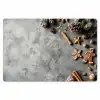 Winter - Kerst - Beton - Dennenappels Placemat vinyl groot -zzsfeer1_Kitchenyeah-website