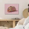 Taco - Kleurrijk - Edelstenen - Goud PET vilt klein -sfeer3