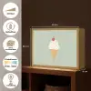Illustratie - Ijsje - Spikkels - Kers Light Box met batterij (Wandlamp) middel -USP_websiteoverzichtNL