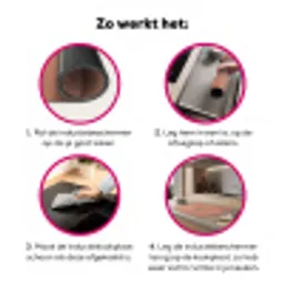 Roodborst - Natuur - Roze Inductie beschermer vinyl 3mm klein -wsfeer9_website