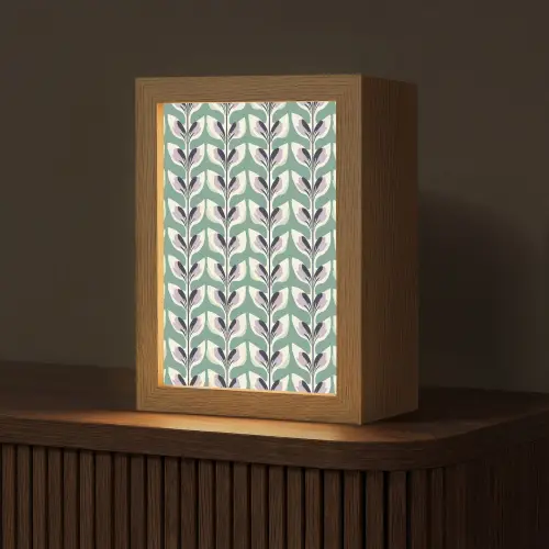 Retro - Modern - Groen Light Box met kabel (Tafellamp) klein 925 -z3d_website