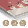 Illustratie - Kerstman - Rendieren - Rood plexiglas 5mm klein -sfeer2