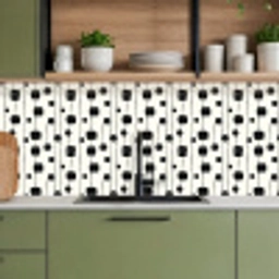 Grafisch - Modern - Zwart keuken achterwand 2 middel 871 -sfeer3