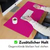 Smile - Stippen - Geel - Smiley - Roze Muismat XXL klein -ysfeer3_duits