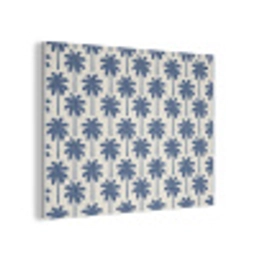 Symmetrisch - Palm - Blauw PET vilt klein 837 -3d