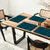 Bloesem - Blauw - Turquoise Placemat vinyl groot 368 -zzsfeer4_Kitchenyeah-website