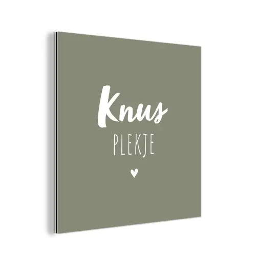 Spreuken - Knus plekje - Tekst - Zomer aluminium wit klein -3d