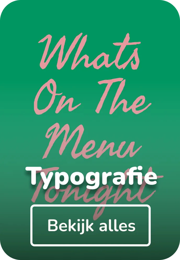 Poster in lijst typografie