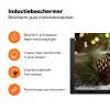 Dennenappels - Kerstsfeer - Bruin - Groen Inductie beschermer vinyl 3mm klein -zzzzzzz-td-ups