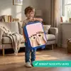 Otters - Lachen - Roze - Illustratie Kinderkoffer - Blauw klein -sfeer2_NL