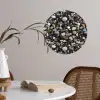 Kiezels - Mix - Aardetonen Wandcirkel behangsticker klein 186 -sfeer3