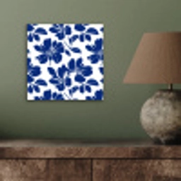 Floraal - Modern - Blauw aluminium wit klein 46 -sfeer2