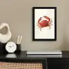 Krab - Felrood - Poten fotolijst zwart zonder passe partout klein -sfeer1